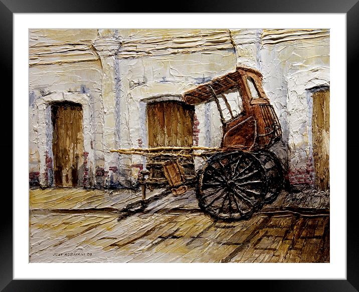 Vigan Carriage 1 Framed Mounted Print by Joey Agbayani