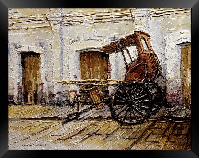 Vigan Carriage 1 Framed Print by Joey Agbayani