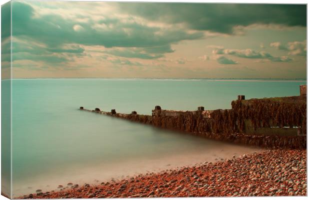 Across the Solent Canvas Print by James Ward