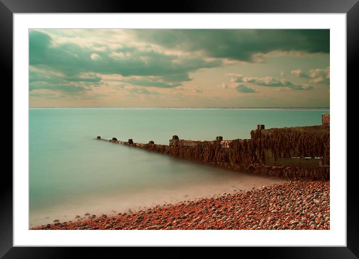 Across the Solent Framed Mounted Print by James Ward