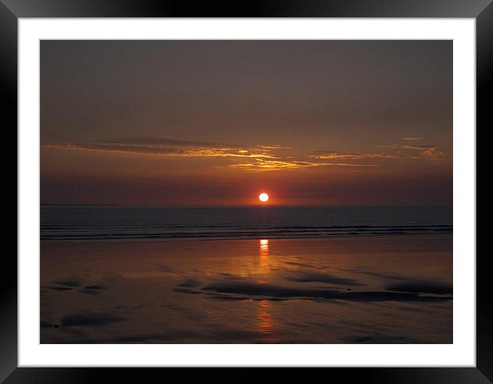 Reflections of the sunset Framed Mounted Print by Pete Moyes