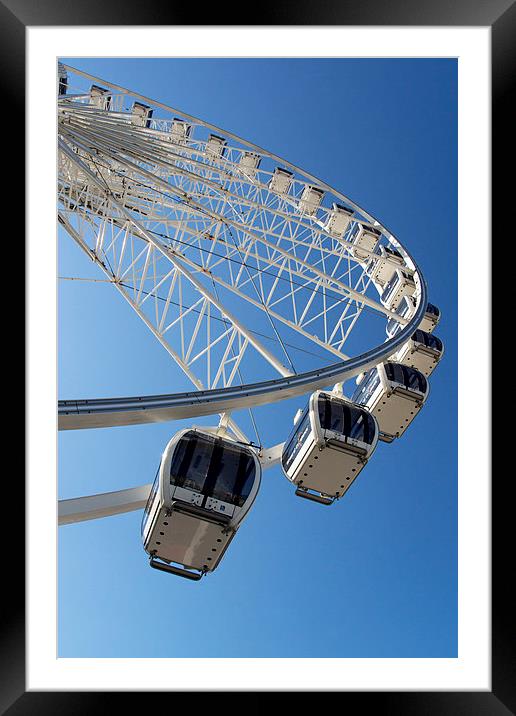Brighton Wheel of Excellence Framed Mounted Print by VICTORIA HENDRICK