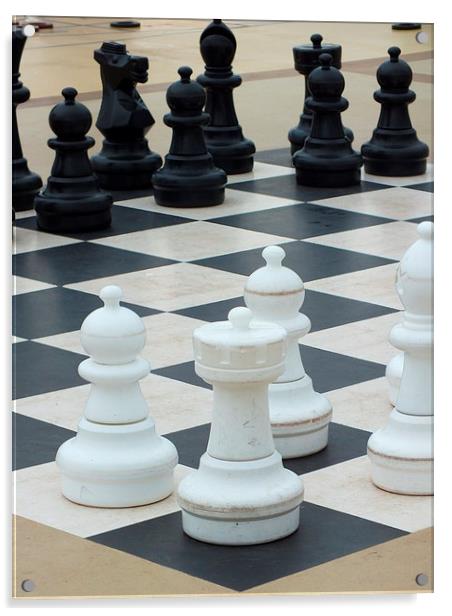 chess anyone Acrylic by Martyn Bennett