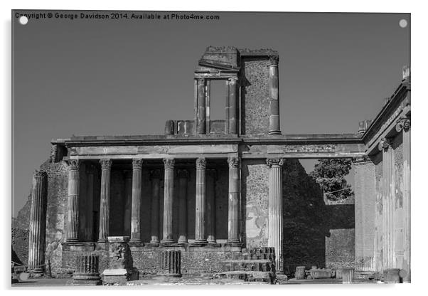 Pompeii 001 Acrylic by George Davidson