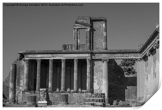 Pompeii 001 Print by George Davidson