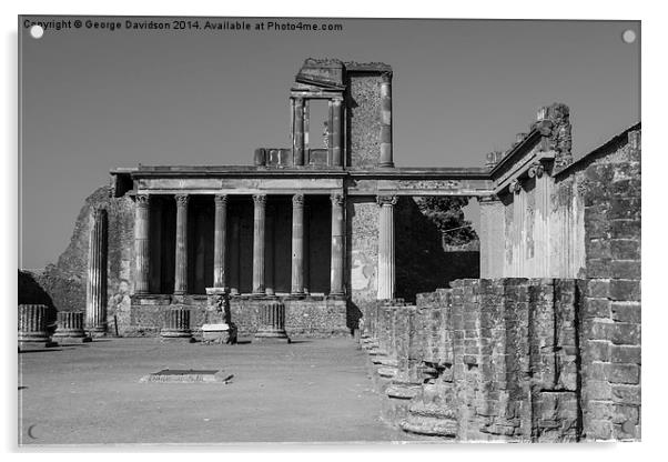 Pompeii 002 Acrylic by George Davidson