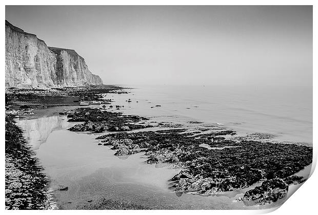 Telscombe Cliffs Print by Dean Messenger