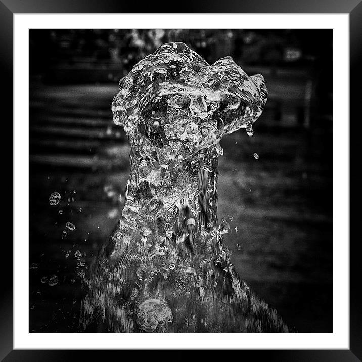 water fountain Framed Mounted Print by Dean Messenger