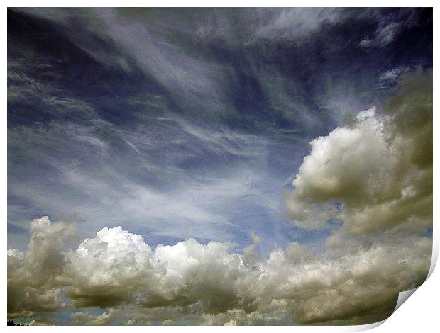 Clouds Print by Antoinette B