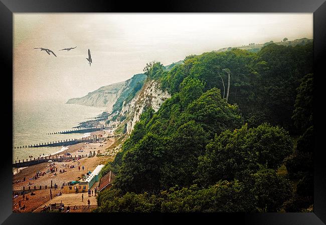 Misty Afternoon In Eastbourne Framed Print by Chris Lord