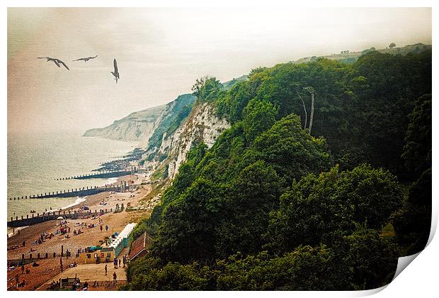 Misty Afternoon In Eastbourne Print by Chris Lord