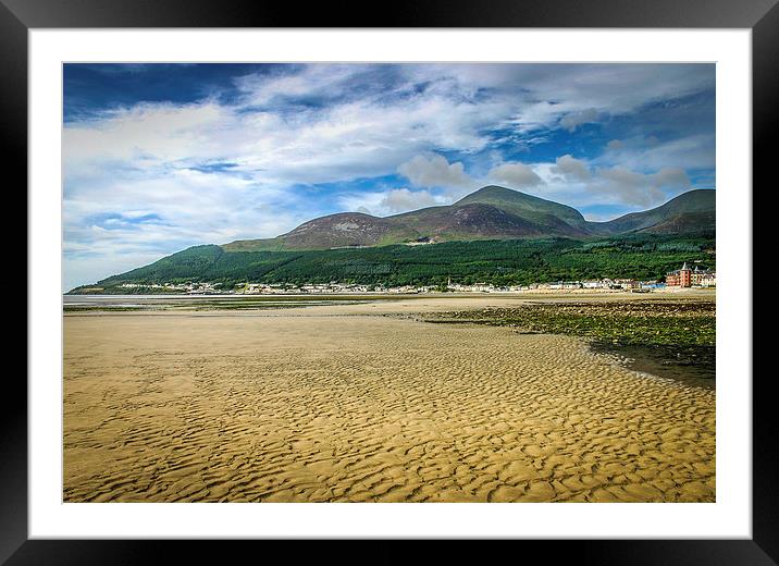 Slieve Donard and the Mournes Framed Mounted Print by David McFarland