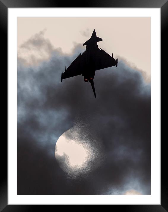 Typhoon rocket Framed Mounted Print by Keith Campbell