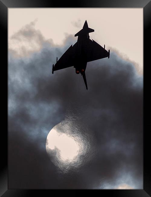Typhoon rocket Framed Print by Keith Campbell
