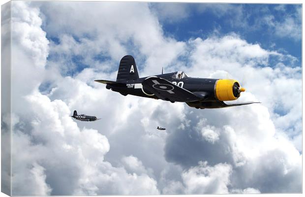 Vought Corsair - Strike Mission Canvas Print by Pat Speirs
