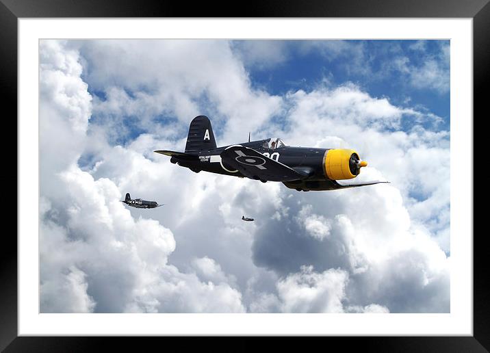Vought Corsair - Strike Mission Framed Mounted Print by Pat Speirs