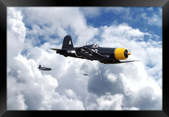 Vought Corsair - Strike Mission Framed Print by Pat Speirs