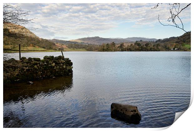 Over Rydal Water Print by John Hare