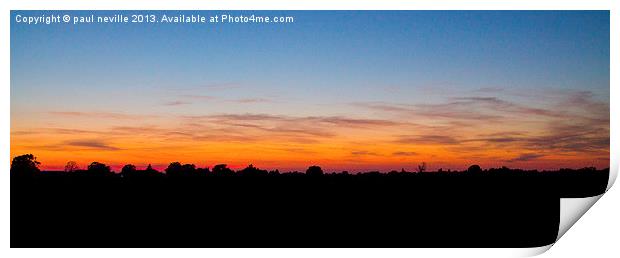 sunset2 Print by paul neville