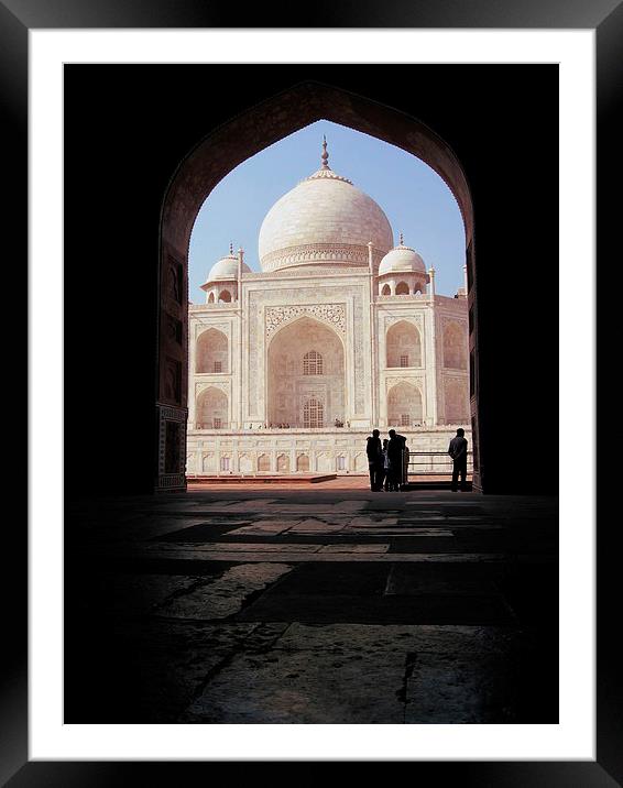 Spying on the Taj Mahal Framed Mounted Print by Sophia Yarwood