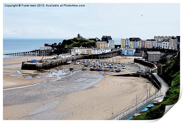 Artistic view of Tenby Harbour Print by Frank Irwin