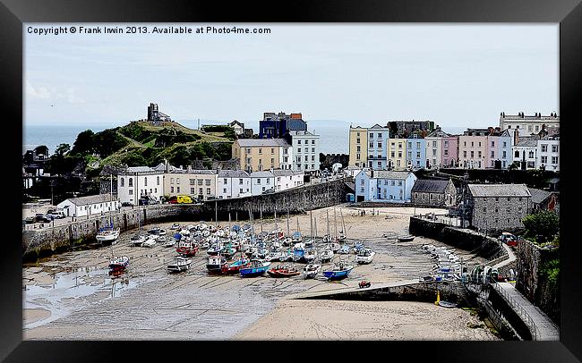 Artistic view of Tenby Harbour Framed Print by Frank Irwin