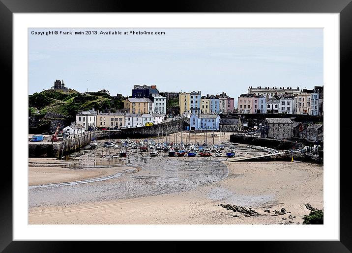Artistic view of Tenby Harbour Framed Mounted Print by Frank Irwin