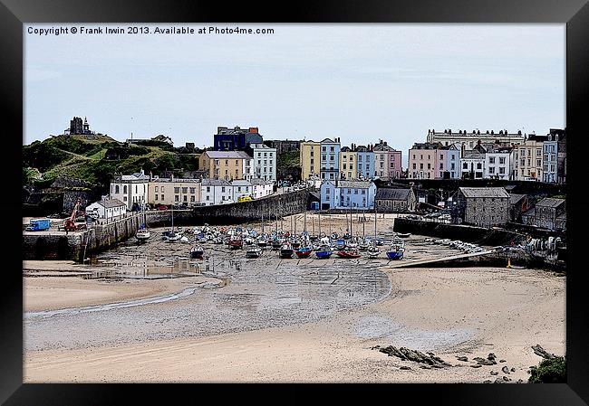 Artistic view of Tenby Harbour Framed Print by Frank Irwin