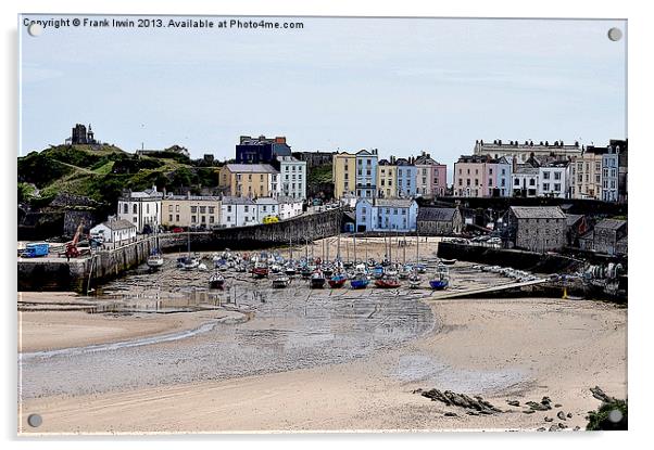 Artistic view of Tenby Harbour Acrylic by Frank Irwin