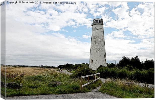 Artistic work of Leasowe Lighthouse Canvas Print by Frank Irwin