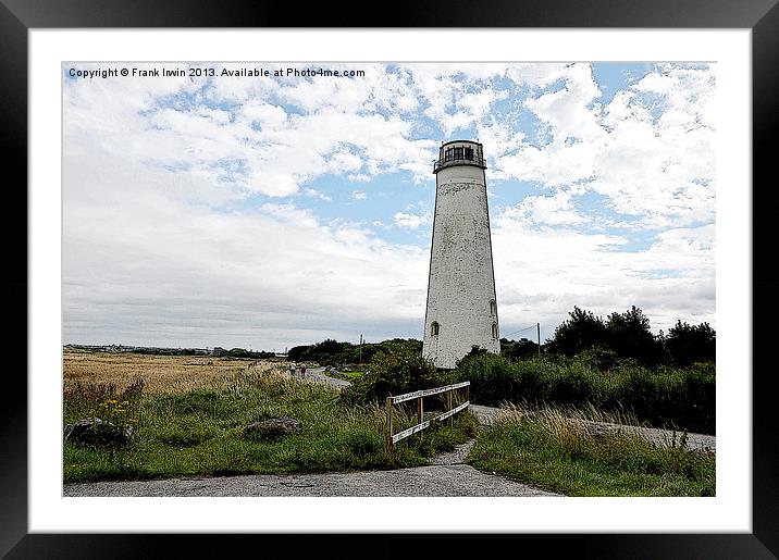 Artistic work of Leasowe Lighthouse Framed Mounted Print by Frank Irwin