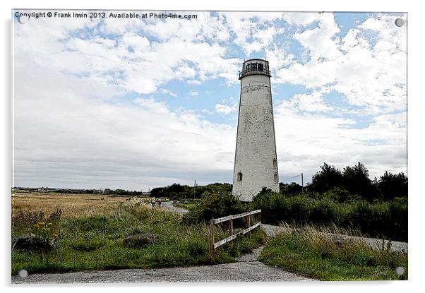 Artistic work of Leasowe Lighthouse Acrylic by Frank Irwin