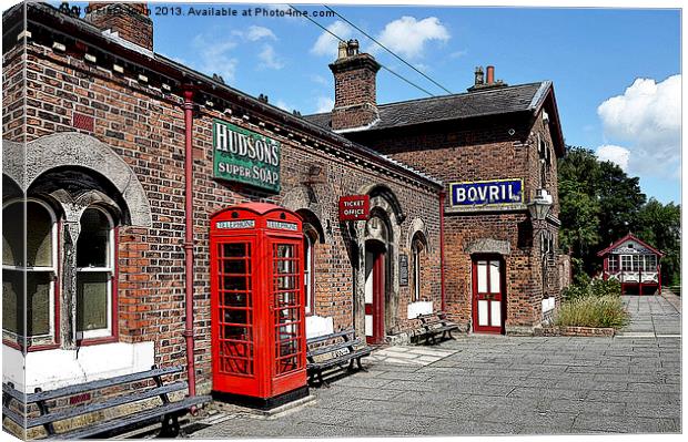Artistic work of Hadlow Road Station Canvas Print by Frank Irwin