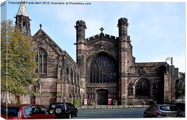 Art work of Chester Cathedral Canvas Print by Frank Irwin