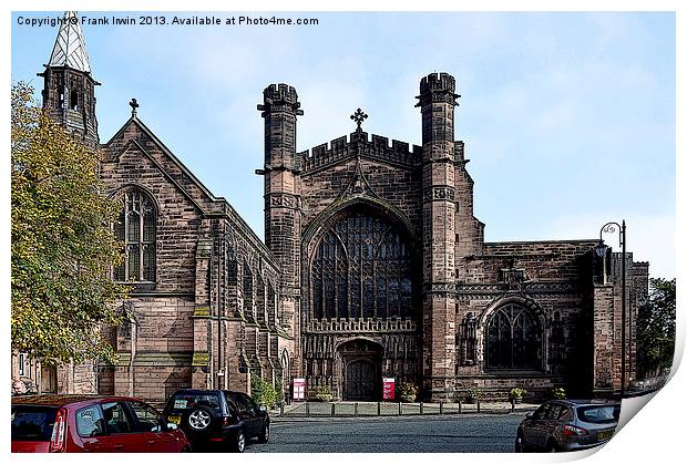 Art work of Chester Cathedral Print by Frank Irwin
