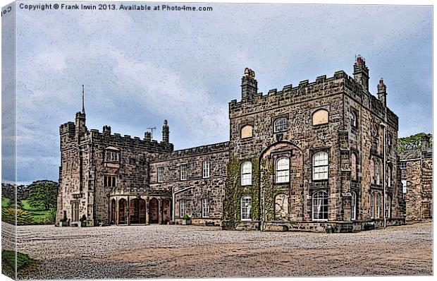 Artwork of Majestic Ripley castle Canvas Print by Frank Irwin