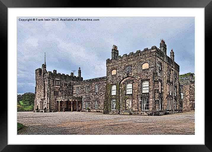 Artwork of Majestic Ripley castle Framed Mounted Print by Frank Irwin