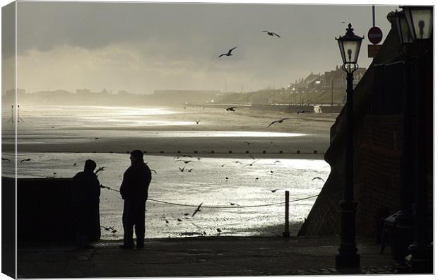 Stormy Day at Bridlington Canvas Print by Alan Kirkby