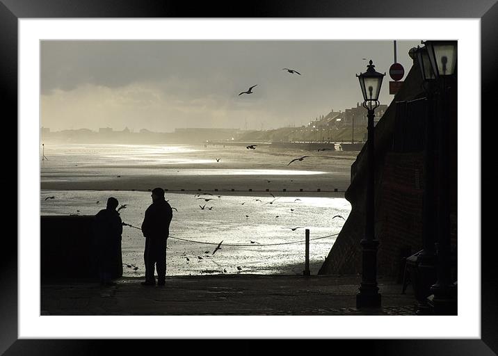 Stormy Day at Bridlington Framed Mounted Print by Alan Kirkby