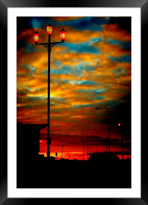 The Promenade At Sunset Framed Mounted Print by Sandra Buchanan