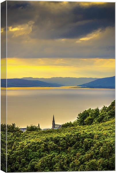 Kyles of Bute from Largs Canvas Print by Tylie Duff Photo Art