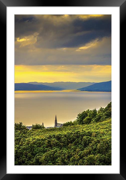 Kyles of Bute from Largs Framed Mounted Print by Tylie Duff Photo Art