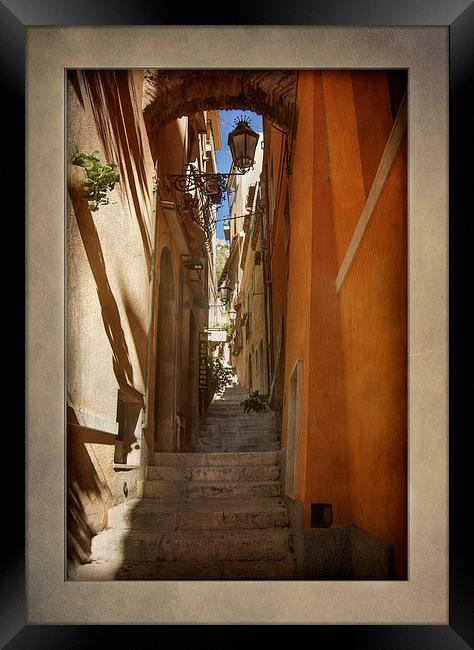 Textured Alleyway Framed Print by David Tinsley