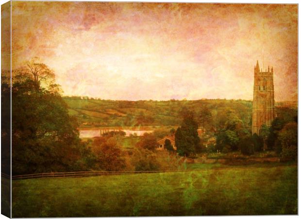 Little Church by the Lakeside. Canvas Print by Heather Goodwin