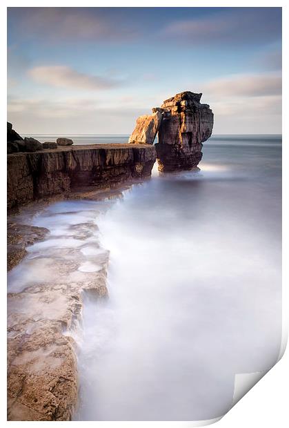 A long time standing at Pulpit Rock Print by Chris Frost