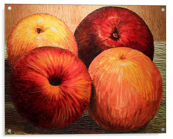 Apples and Oranges Acrylic by Joey Agbayani