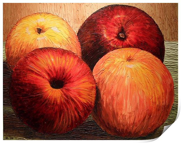 Apples and Oranges Print by Joey Agbayani