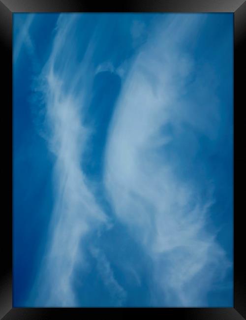 The Kissing clouds Framed Print by David Pyatt