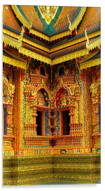 Thai Temple Acrylic by Sophia Yarwood