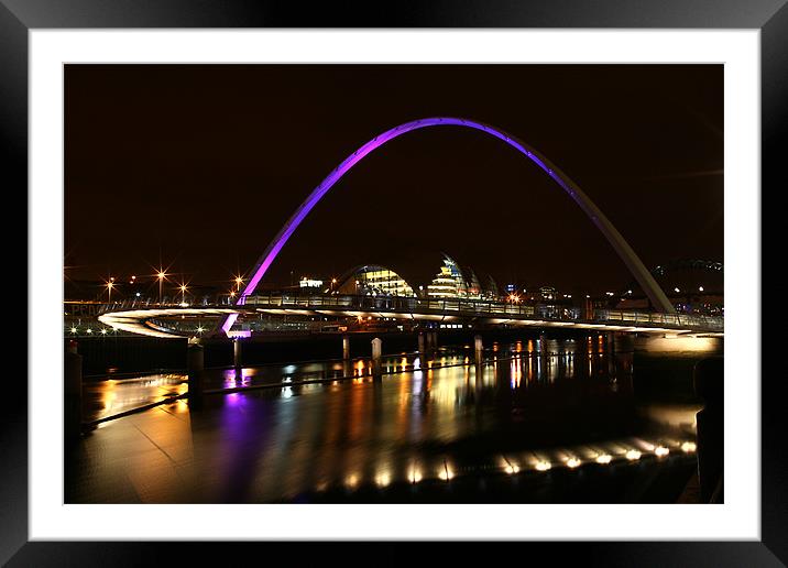 Millennium Bridge Framed Mounted Print by Andre Smit